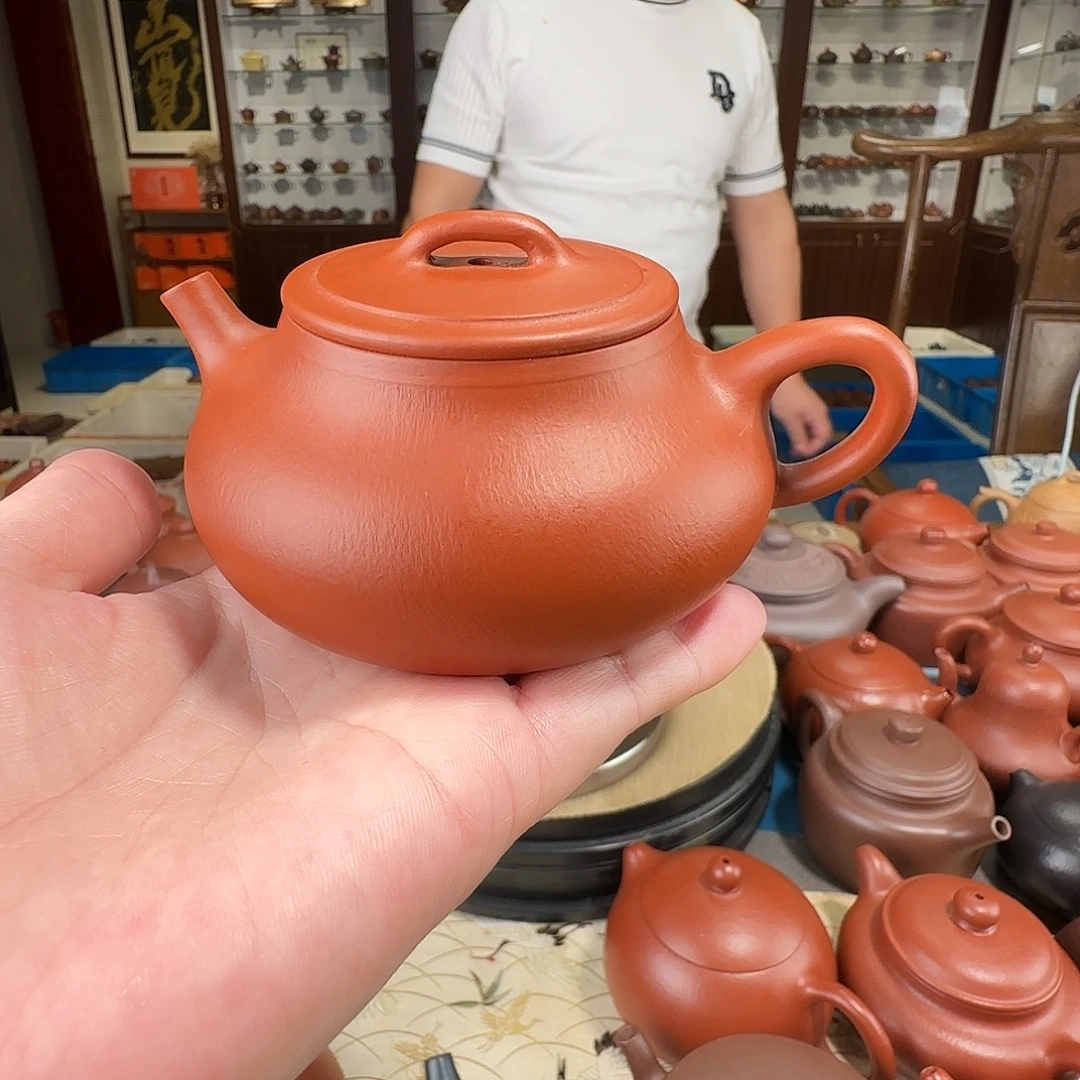茶壶紫砂乳瓢朱泥