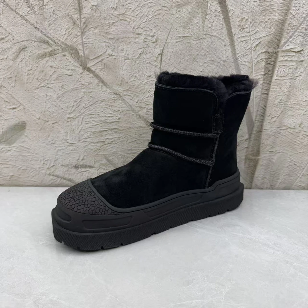 孤品 35 /G雪地靴女 女靴    9201-1 绒 黑色