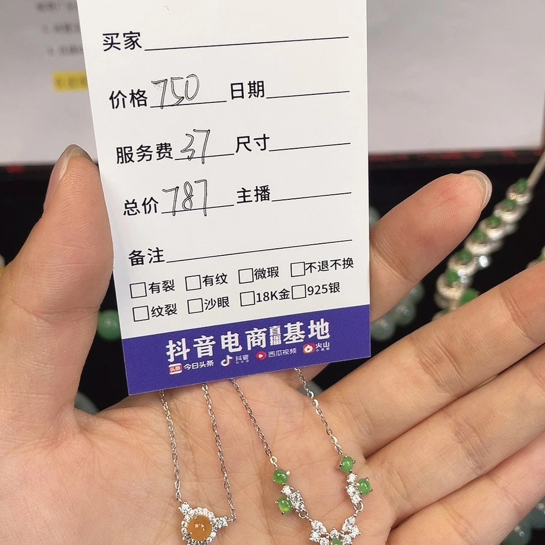 颈饰未镶嵌翡翠项链