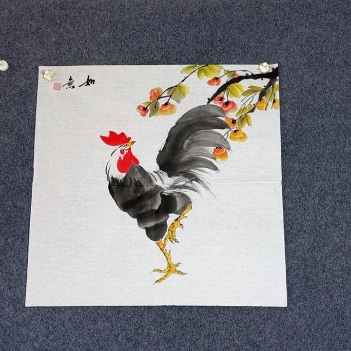 国画手绘国风国画69*69