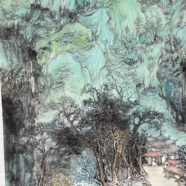 .***：国画国画作品山水