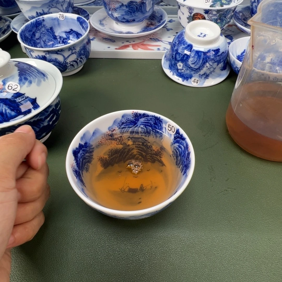 景德镇纯手工纯手绘茶具木木50