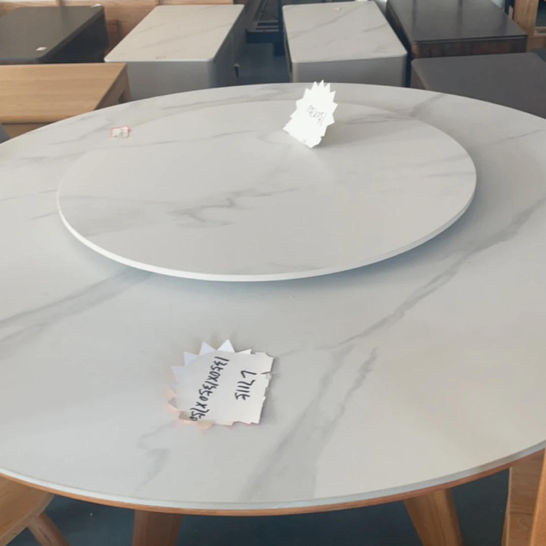 岩板餐桌样品清禾沐餐桌B款1.35