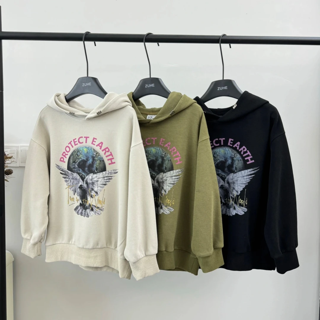 【郭郭童品】数码印花连帽卫衣89630