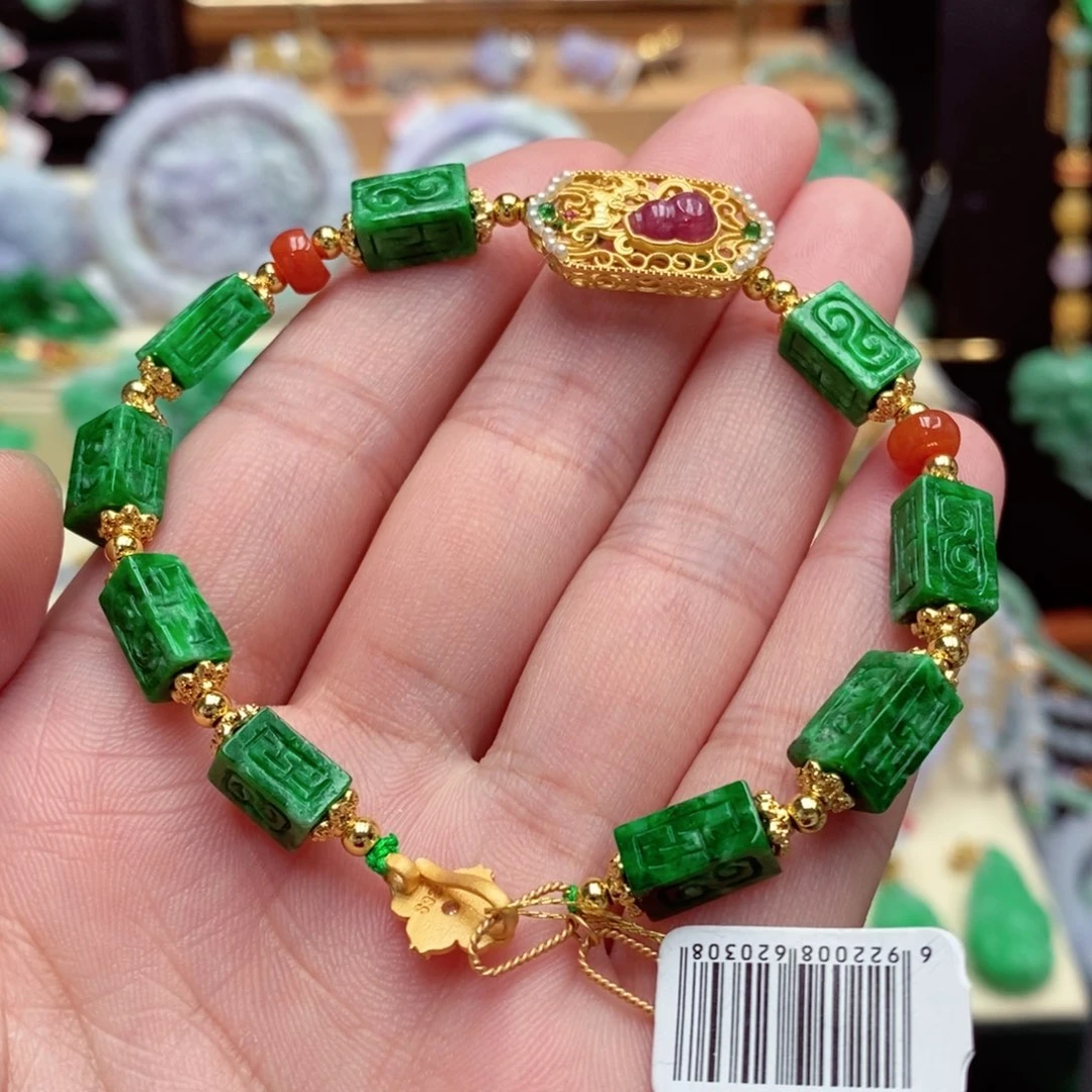 未镶嵌手链翡翠翡翠手链
