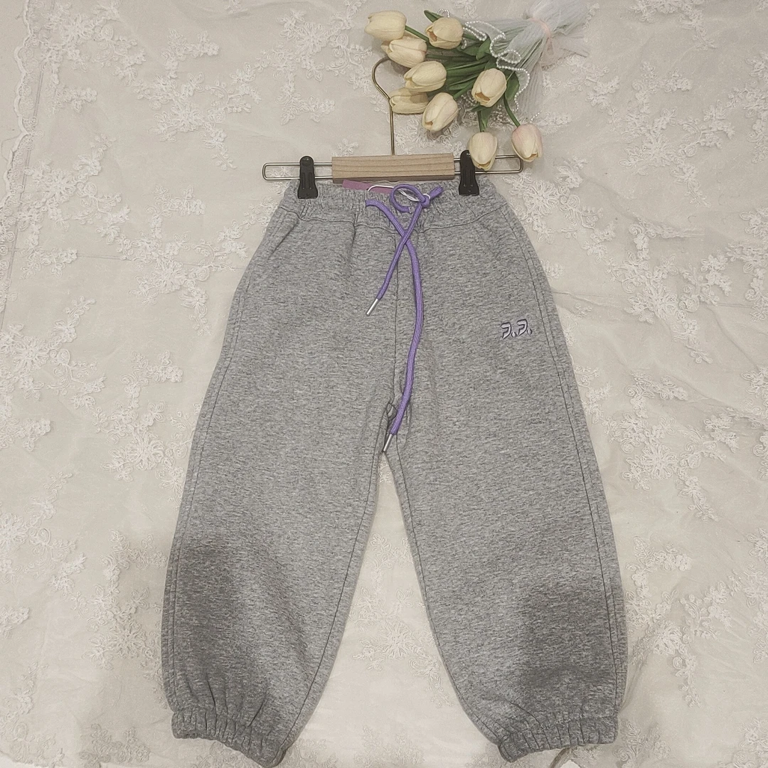 韩8885冬季新款儿童加绒裤