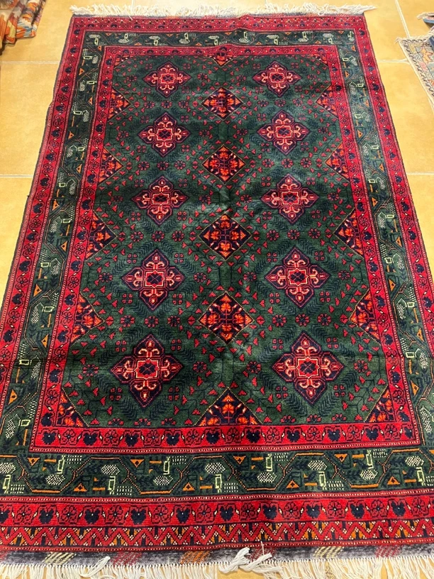 阿富汗手工地毯131 x200