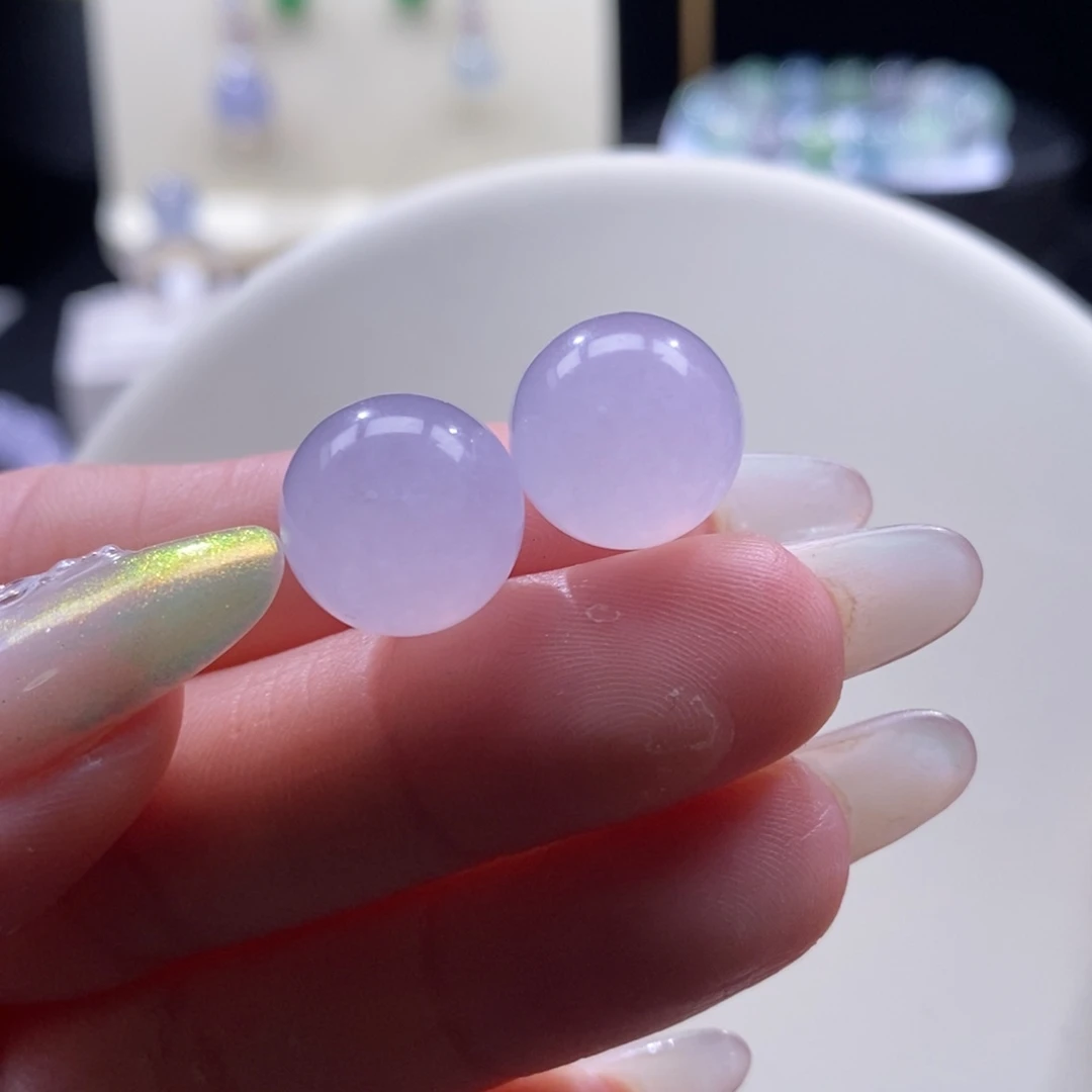 翡翠未镶嵌颈饰翡翠冰粉紫珠多样性发其一