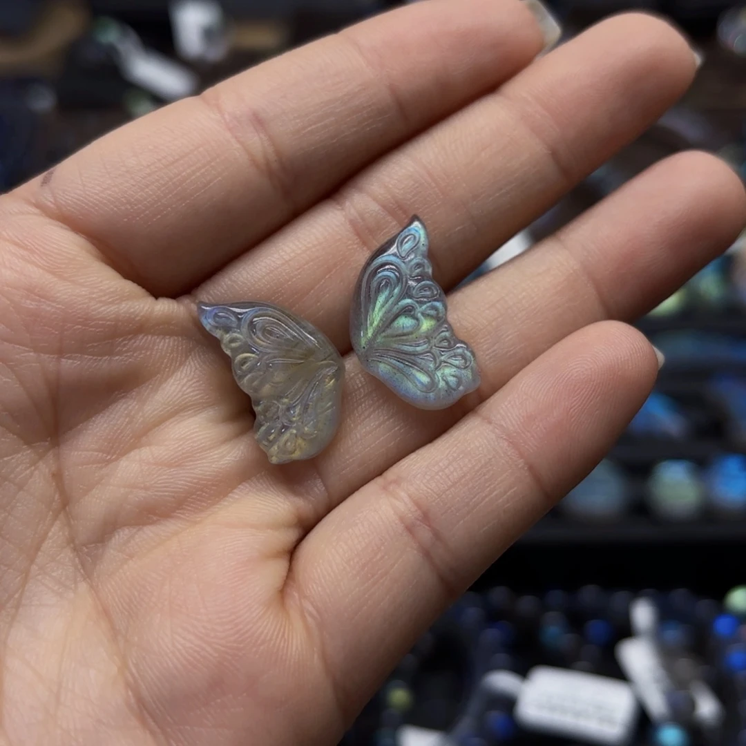 长石裸石未镶嵌糖**萄蝴蝶