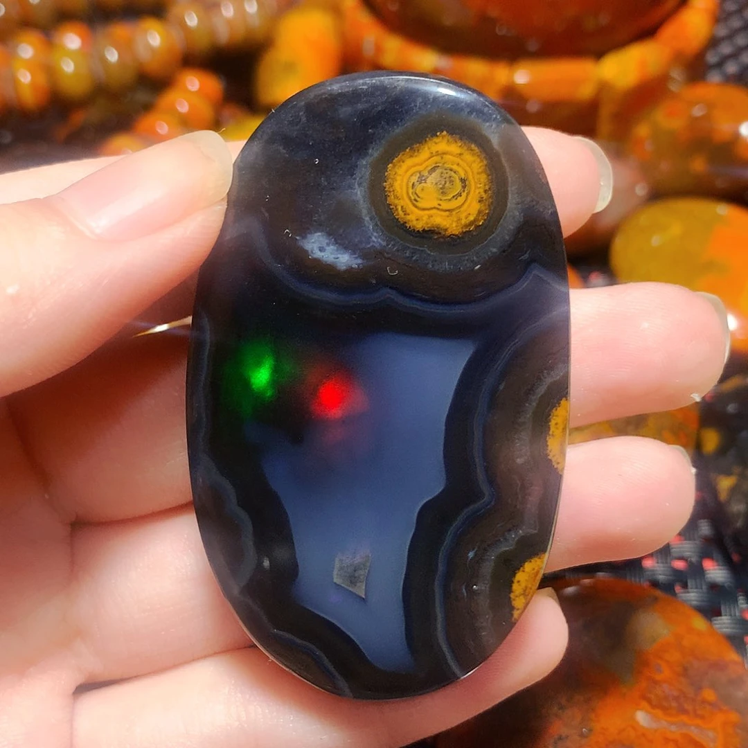 玛瑙/玉髓圆牌未镶嵌6