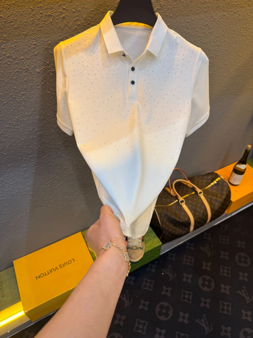 【大帅专属】【闪亮POLO杉】男装轻奢POLO杉夏季修身短袖日常穿搭