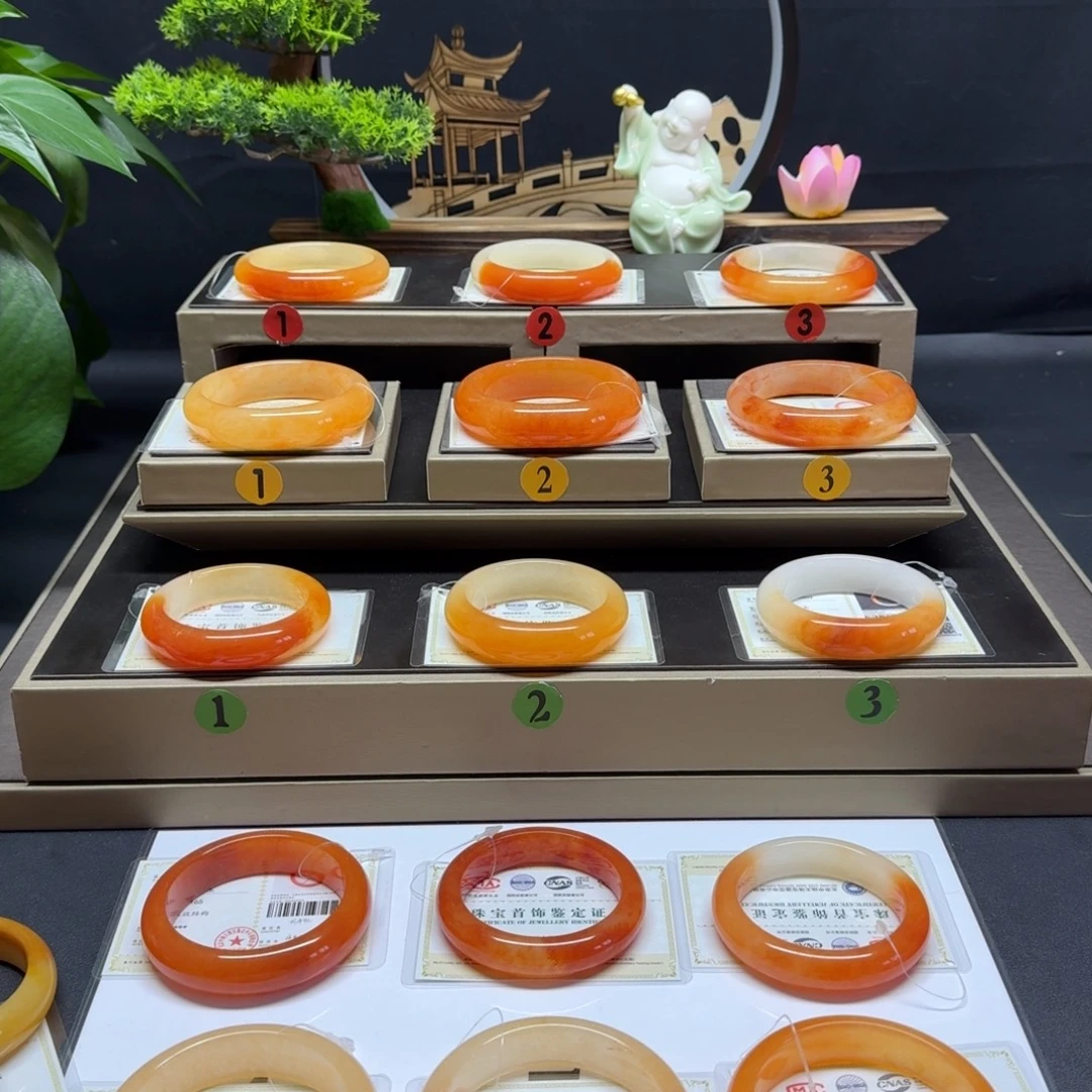 合金石英质玉（黄龙玉）手链石英岩质玉黄龙玉