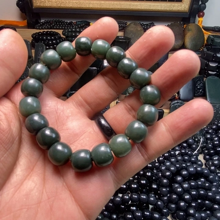 和田玉（青玉）吊坠(不含链)未镶嵌卡12老型