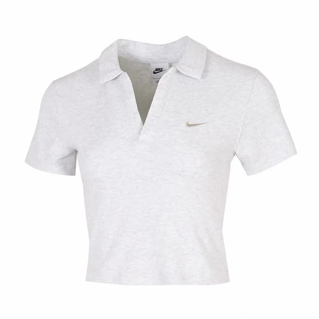 NIKE/耐克女款运动休闲修身刺绣POLO衫短袖DV7885051