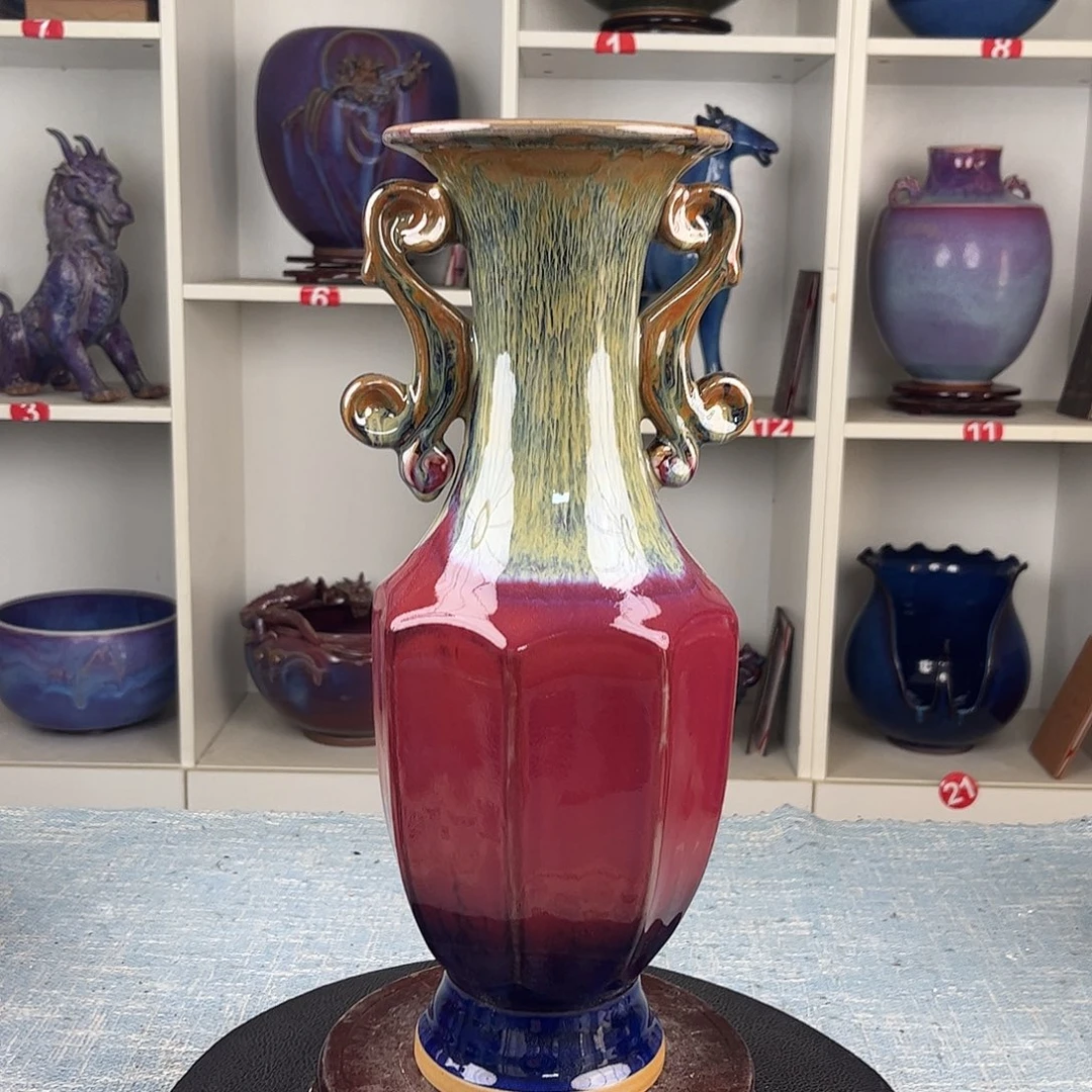 瓷片如意瓶珍品无礼盒