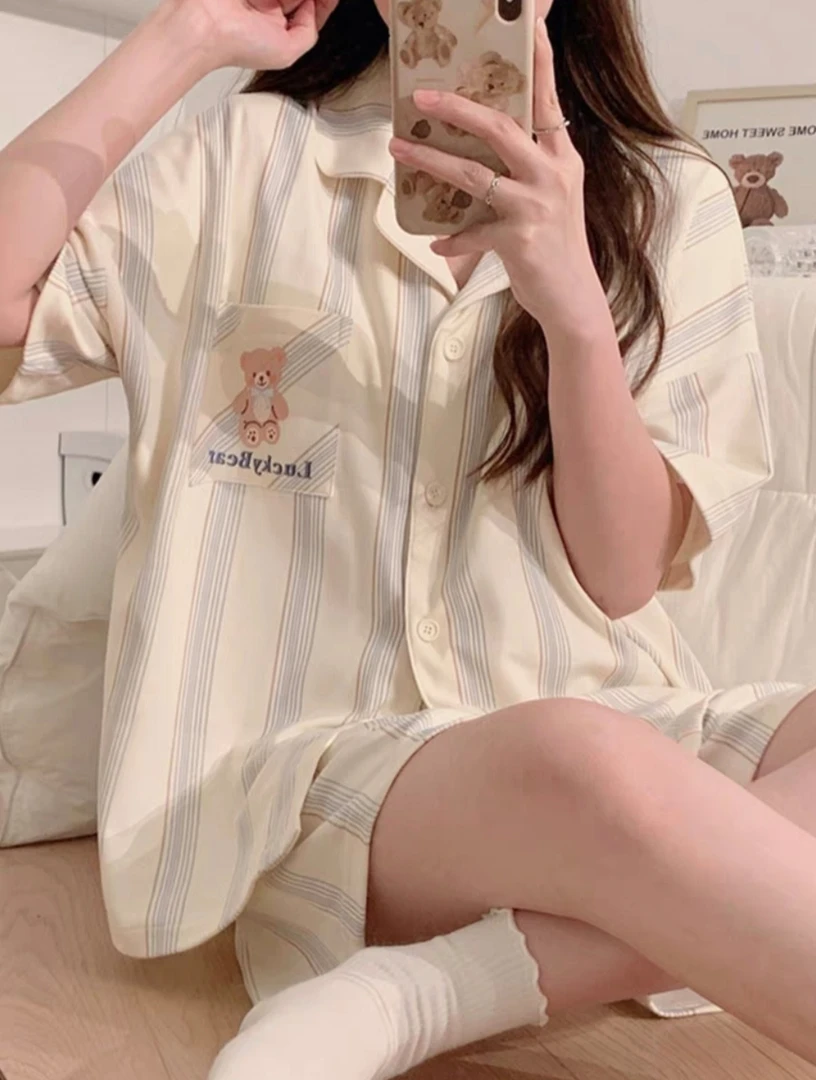 1号  夏季短袖短裤短袖长裤休闲可外穿家居服