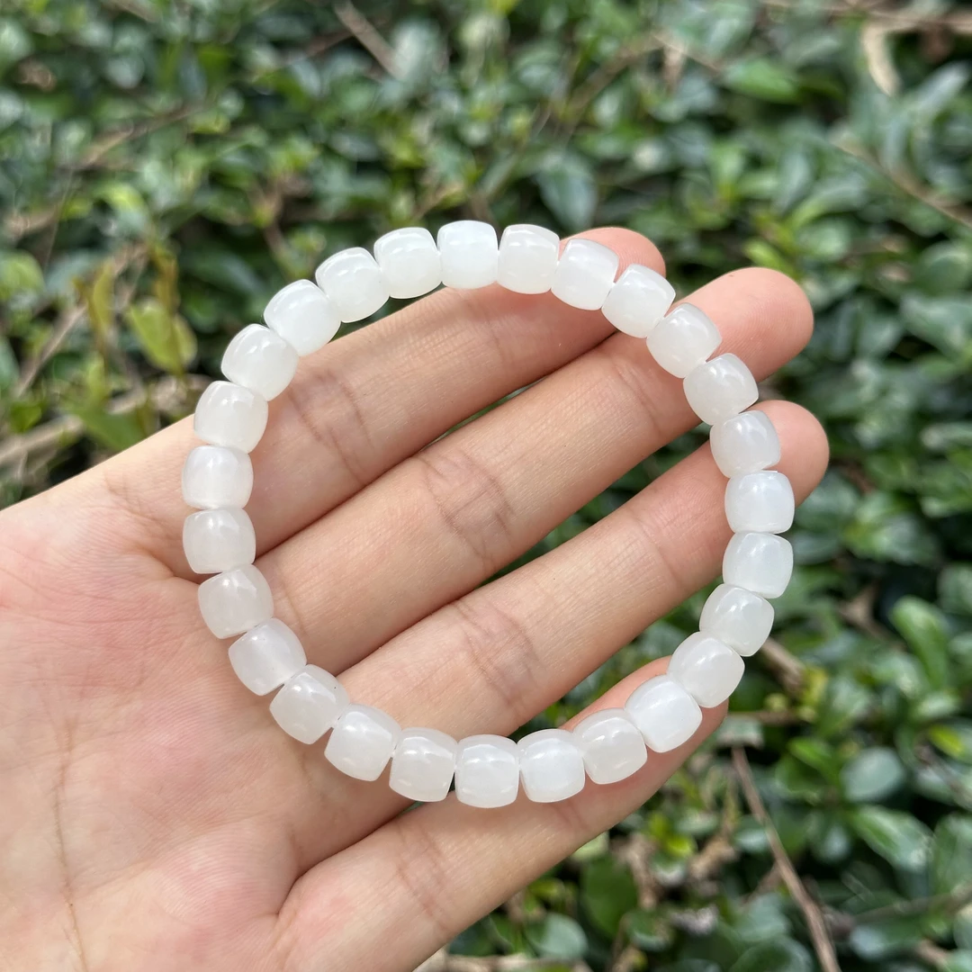 AL79和田玉（羊脂玉）手链7mm（多样性发其一）