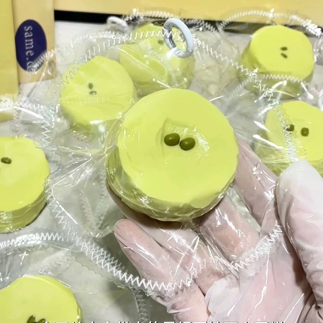 绿豆小蛋糕捏捏水奶感食品级硅胶高颜值解压玩具小红书同款福利品