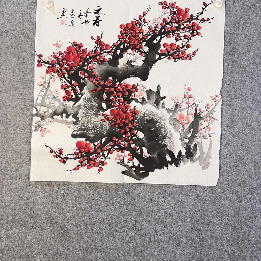 国画232 花鸟在此鸣叫时还要一