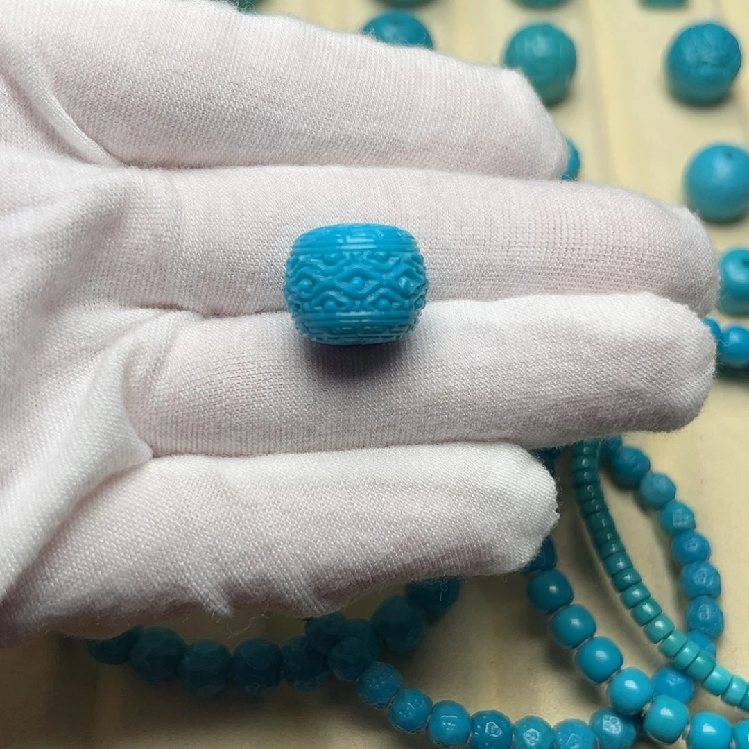 绿松石未镶嵌无镶嵌天然绿松石云纹14.9