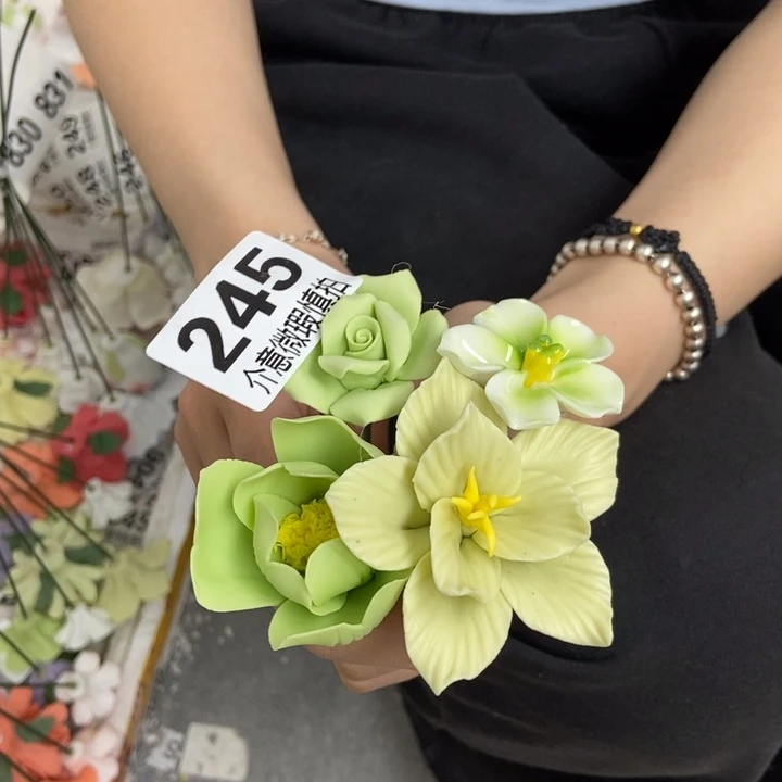 杯手工制作陶瓷花