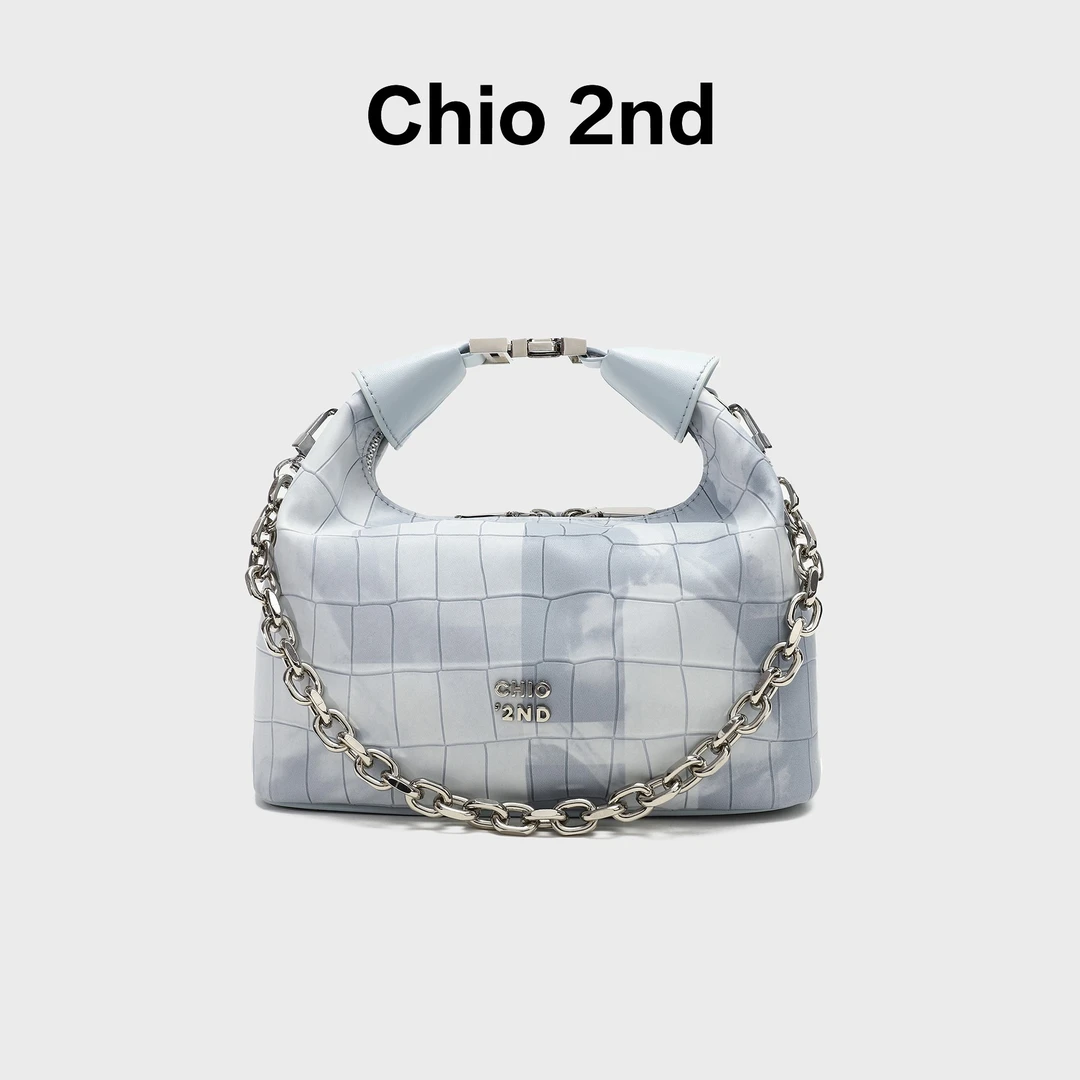 南风Chio2nd 手提托特包包 石头纹单肩斜挎小拎包