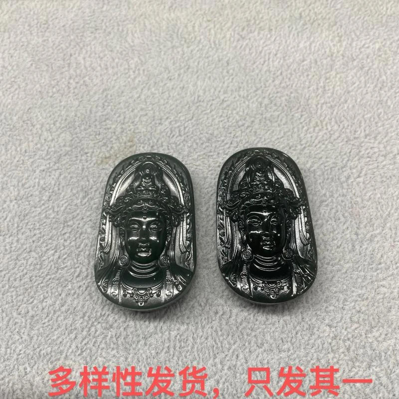 【香掌柜】和田玉塔青观音吊坠（多样性发货，发一件）