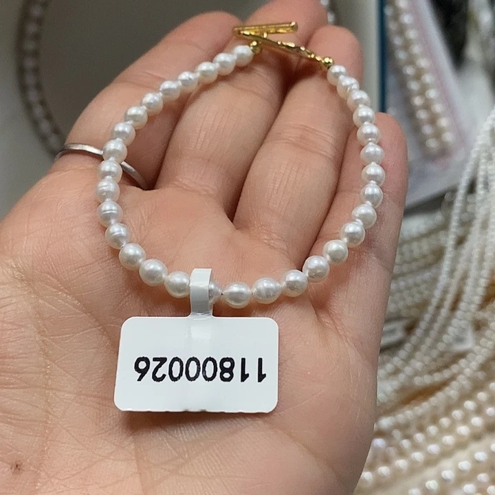 手绳淡水珍珠银S925镶嵌