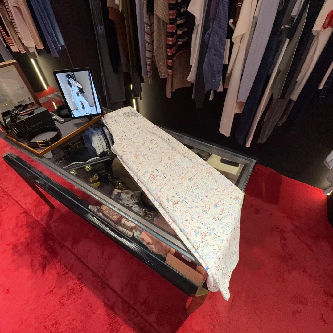 特现 ❉认准赫玛 小鱼花色涂鸦阔腿休闲裤#1306