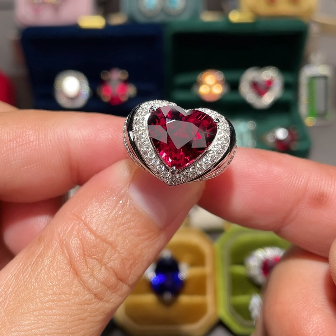 碧玺戒指18K金镶嵌5.38ct