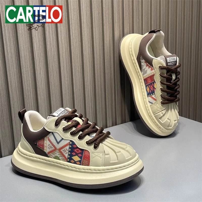 卡帝乐鳄鱼国潮男鞋夏季新款透气时尚刺绣运动休闲鞋潮流小众板鞋