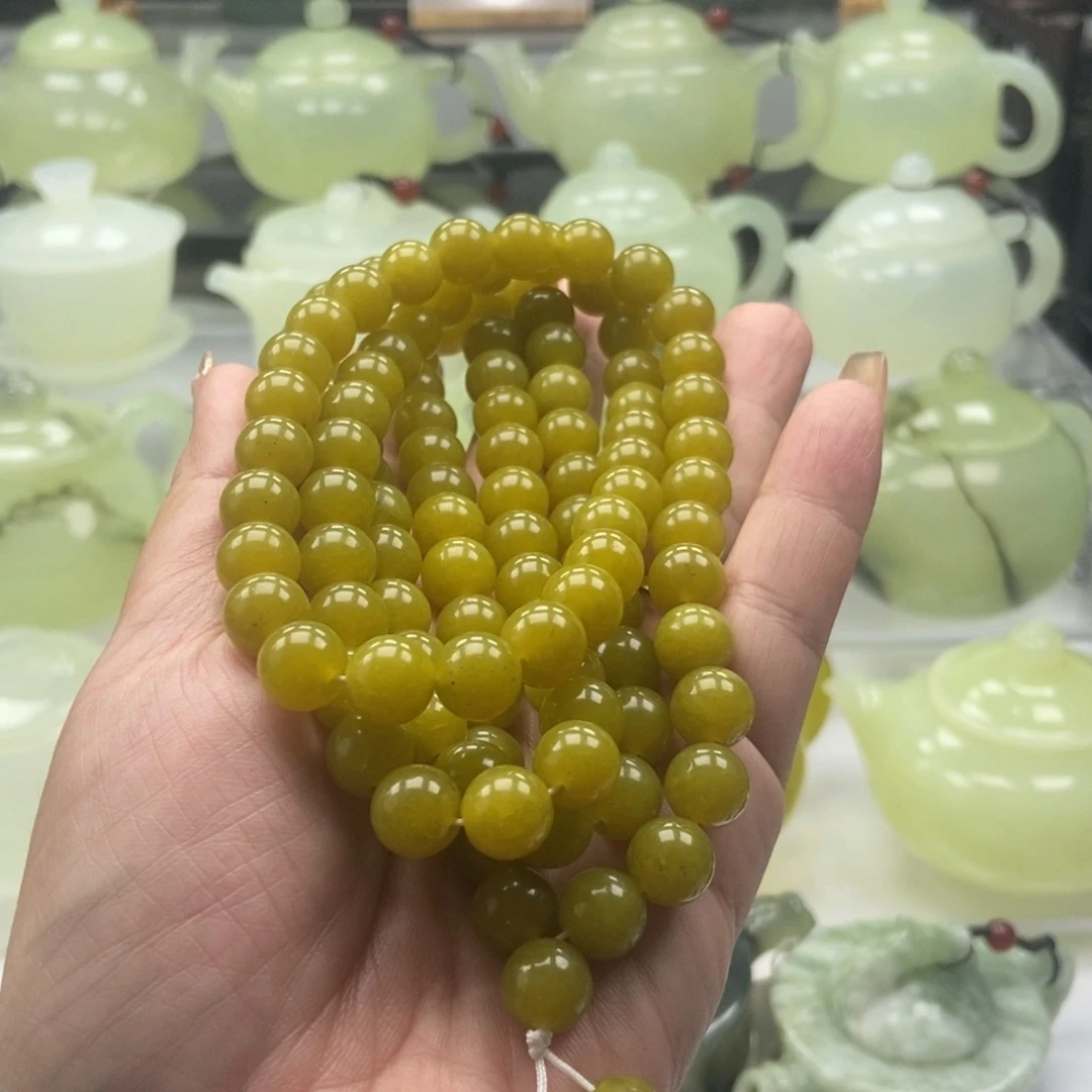 未镶嵌蛇纹石玉手链