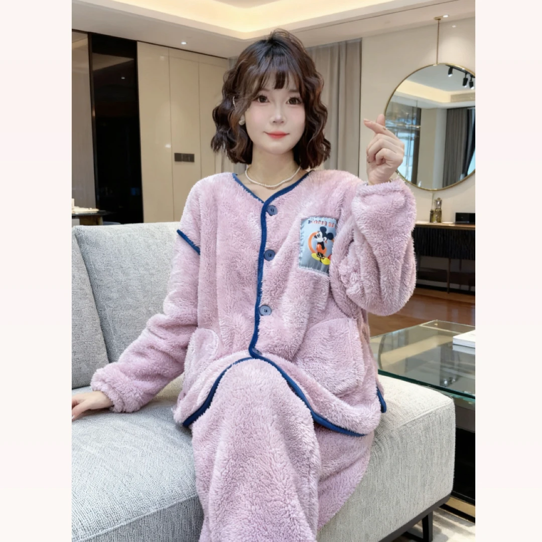 【瑜妹妹】小米奇-冬季加热家居服可外穿保暖显瘦睡衣舒舒棉绒睡衣