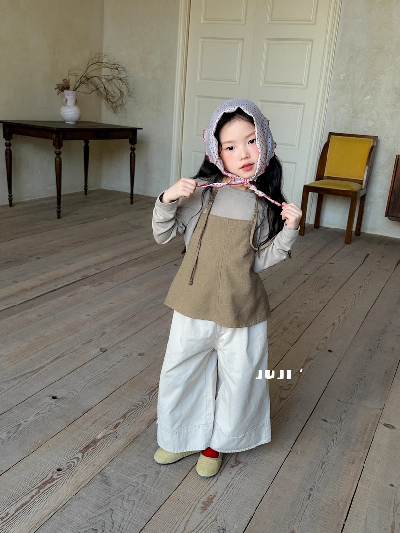 女童套装2025韩版春秋新款ins风吊脖西装马甲女宝休闲宽松阔腿裤