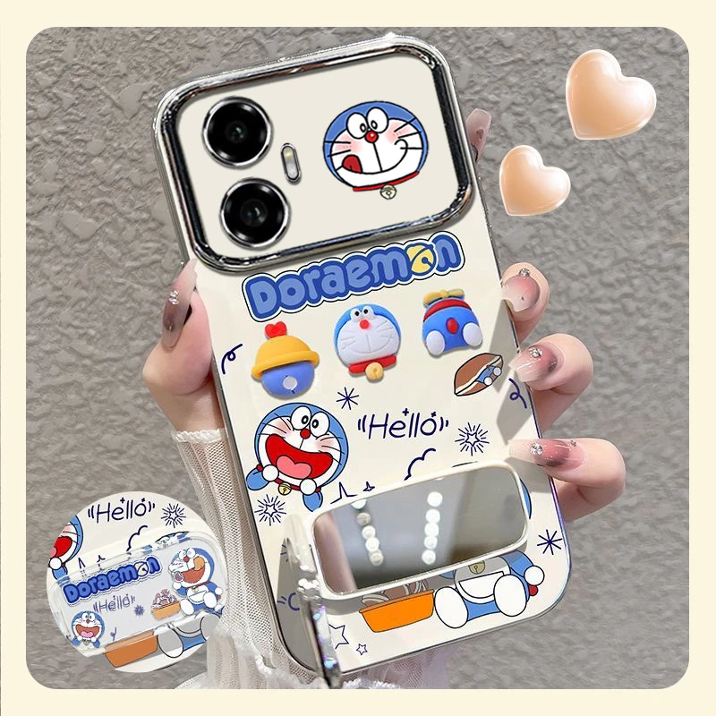 适用于荣耀300手机壳哈喽叮当猫电镀大视窗高级感保护壳