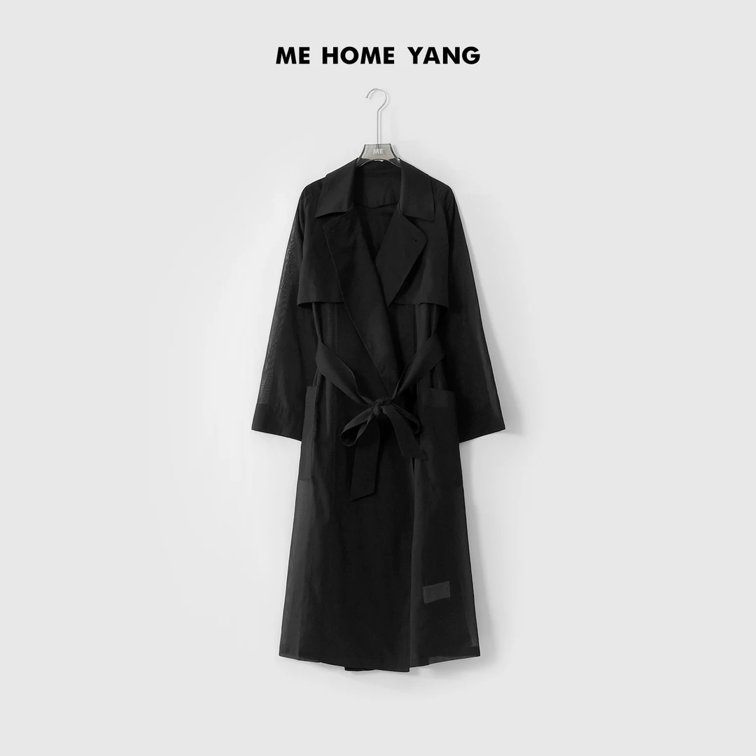ME【Y空气风衣】100棉透气干爽奢牌感时尚百搭宽松风衣外套MESS0661