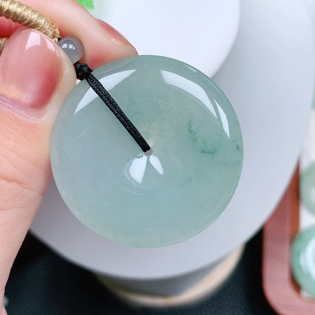 翡翠未镶嵌颈饰平安37-5.7