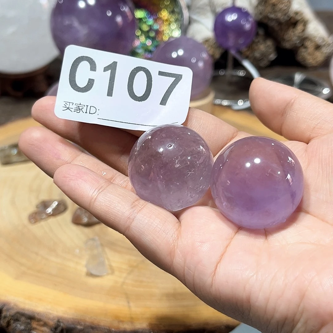 水晶珠宝半成品未镶嵌多样性发一对微瑕