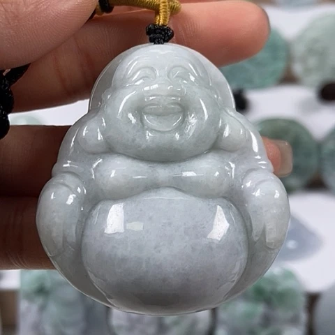 翡翠颈饰未镶嵌大佛福利翡翠