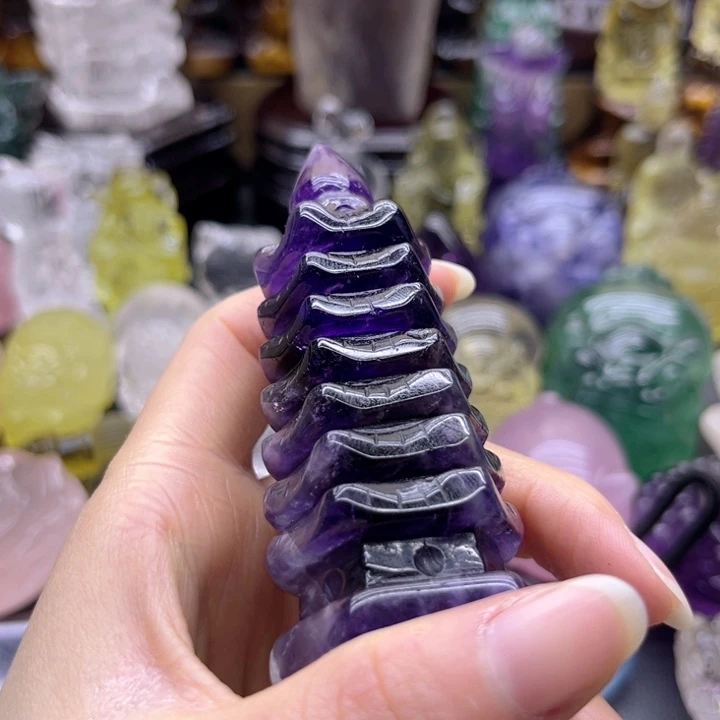 水晶摆件未镶嵌月**甩摆件