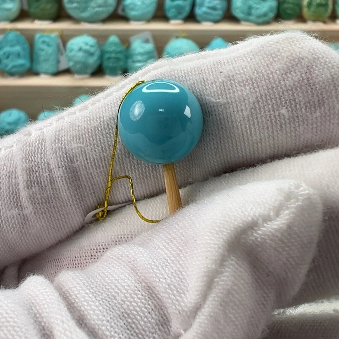 未镶嵌绿松石圆珠11.5mm