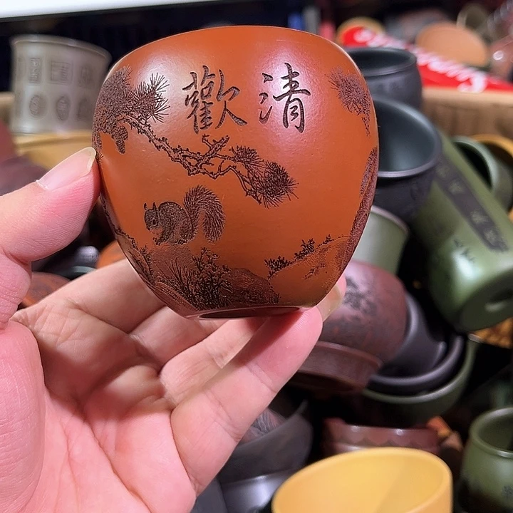 茶杯紫砂全手工紫砂主人杯