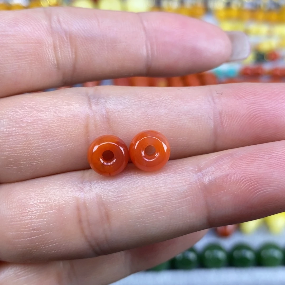 南红玛瑙未镶嵌套装7.8mm