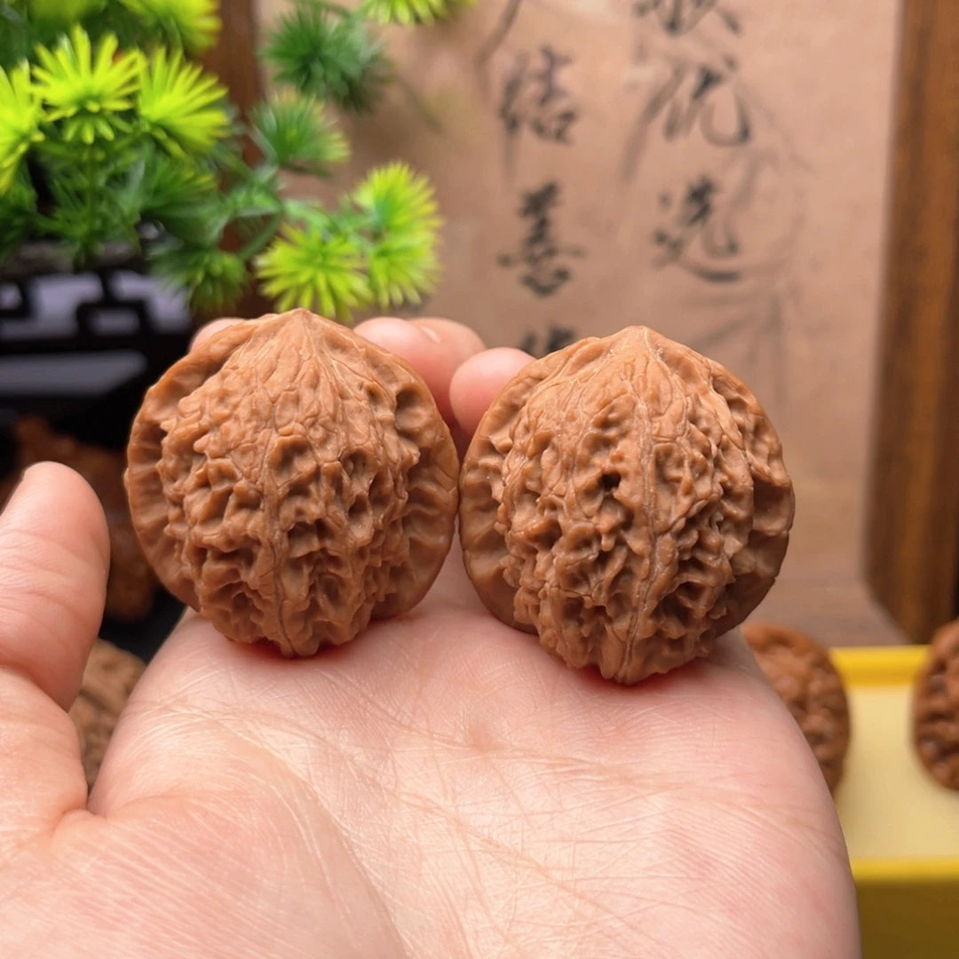 把件文玩核桃35野生小麻子