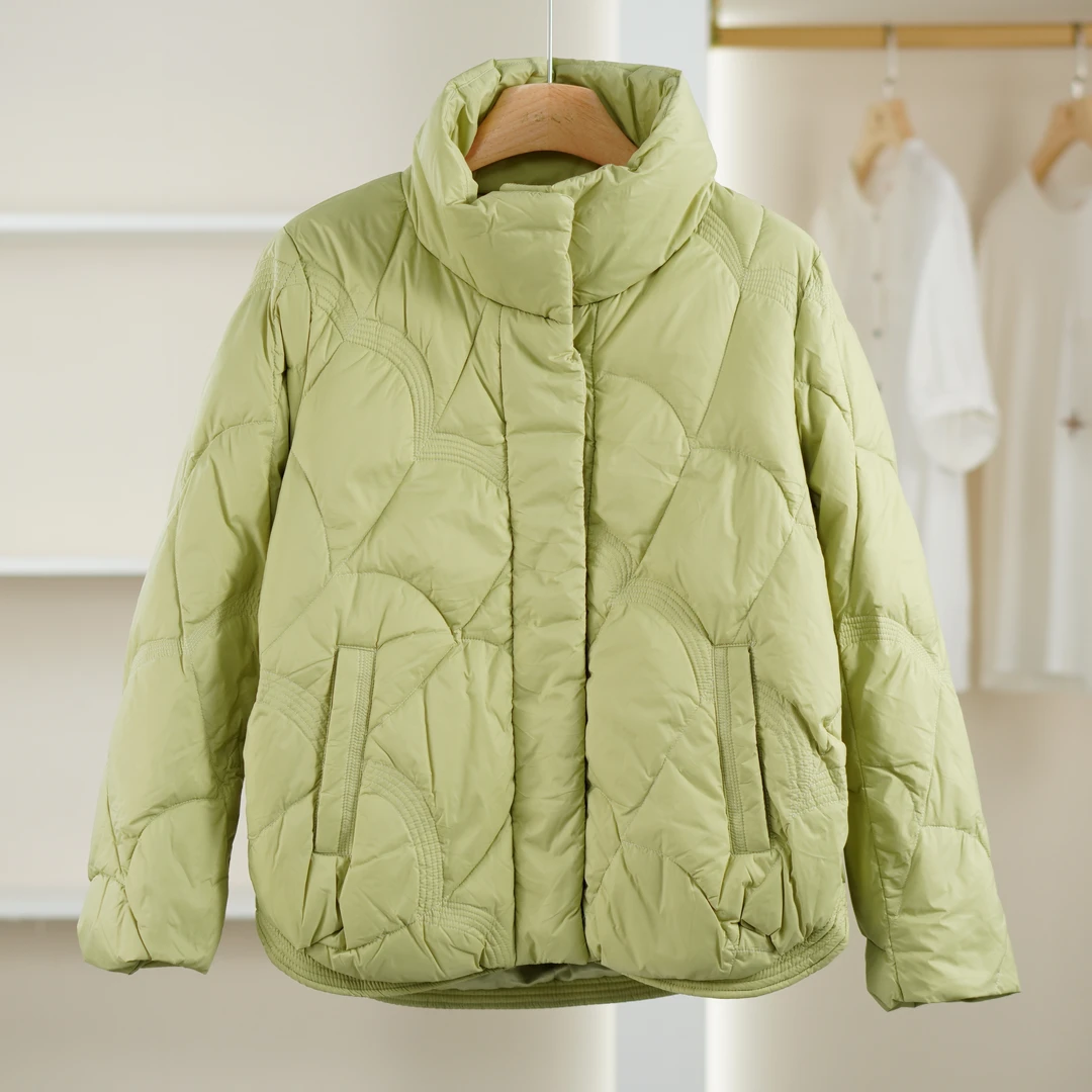 【麦笛·品牌新款】50818101 冬季简约立领羽绒服短外套品牌撤柜