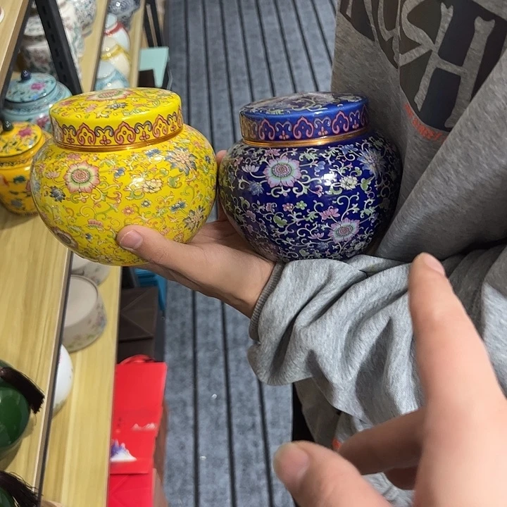 茶叶罐陶瓷家用储物罐瑕疵福利品介意勿拍