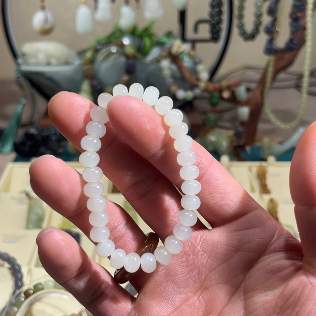 和田玉未镶嵌手链