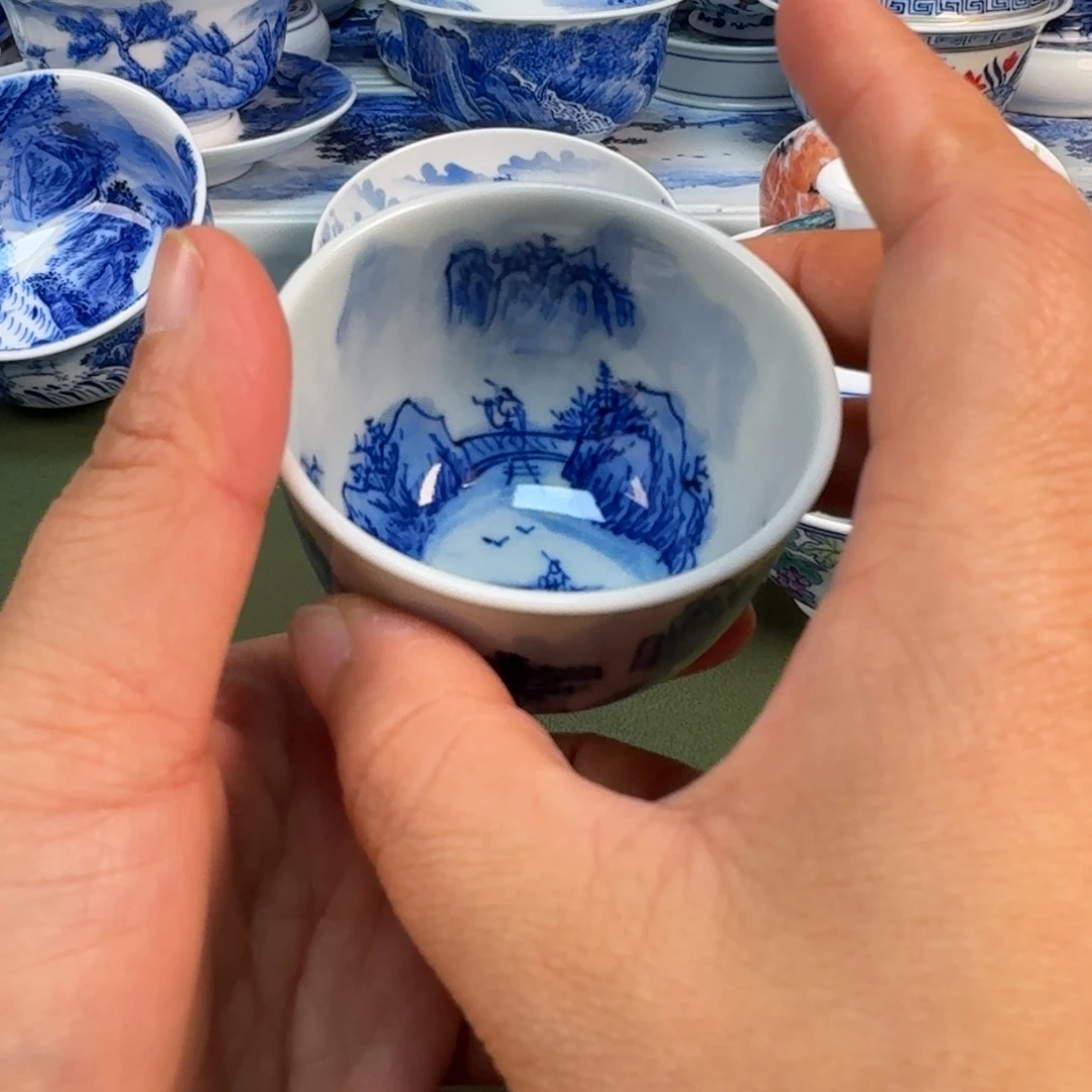 陶瓷景德镇纯手绘茶具圆圆202