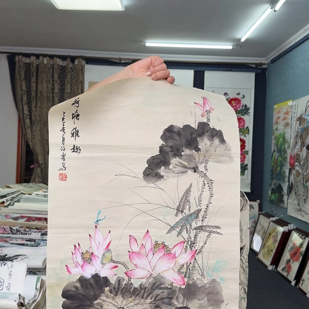 纯手绘国画作品好