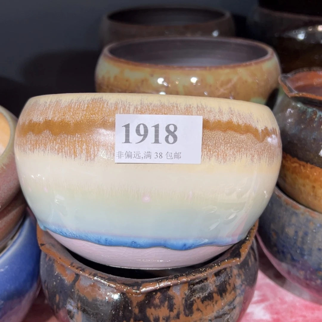 红陶口12高9 景德镇手工花盆